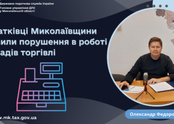 Податківці Миколаївщини виявили порушення в роботі закладів торгівлі на 1,6 млн.грн.