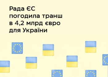 Рада ЄС погодила для України другий транш у 4,2 млрд.євро в межах програми Ukraine Facility