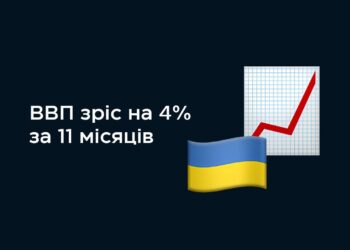 Темпи зростання українського ВВП у листопаді уповільнились