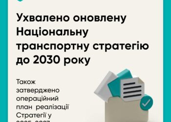 Ухвалено оновлену Національну транспортну стратегію України до 2030 року