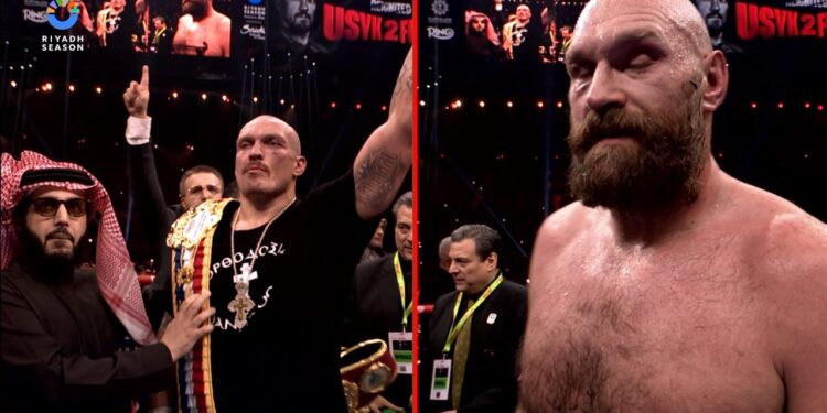 Що каже про бій Усика-Ф’юрі штучний інтелект, хто виграв?