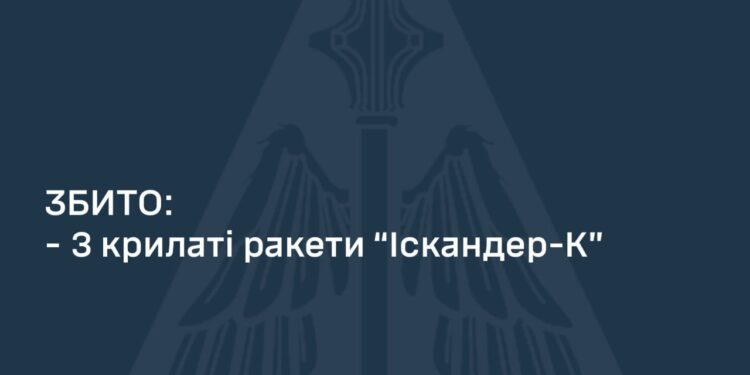Збито три російських «Іскандери», які летіли на Кривий Ріг