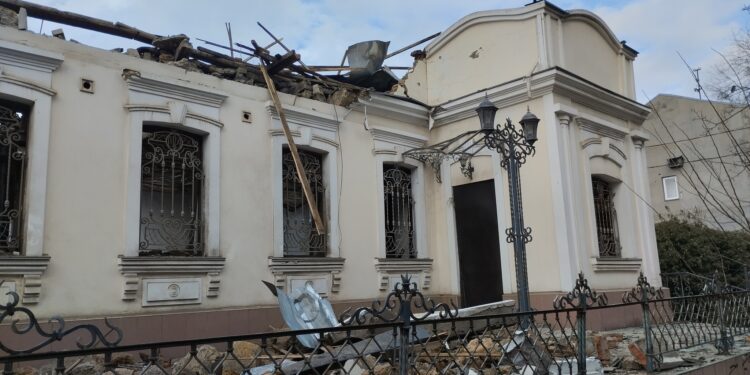 Внаслідок дронової атаки на Миколаїв було пошкоджено шість об’єктів культурної спадщини (ФОТО)