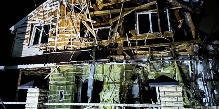 Наслідки «шахедної» атаки на Київщину – одна людина загинула, ще четверо постраждали (ФОТО)