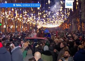 У новорічну ніч грузини також вийшли з протестом на вулиці Тбілісі (ВІДЕО)