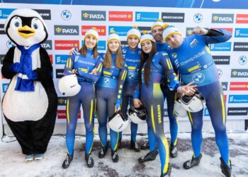 Вперше українська команда здобула нагороду Кубку світу з санного спорту в естафеті (ФОТО)