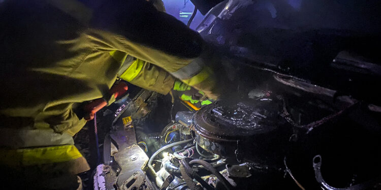 У Миколаєві ввечері гасили «Газель» (ФОТО)