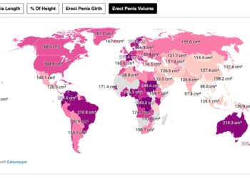 Таки міряються. Рейтинг країн світу за розмірами пенісів