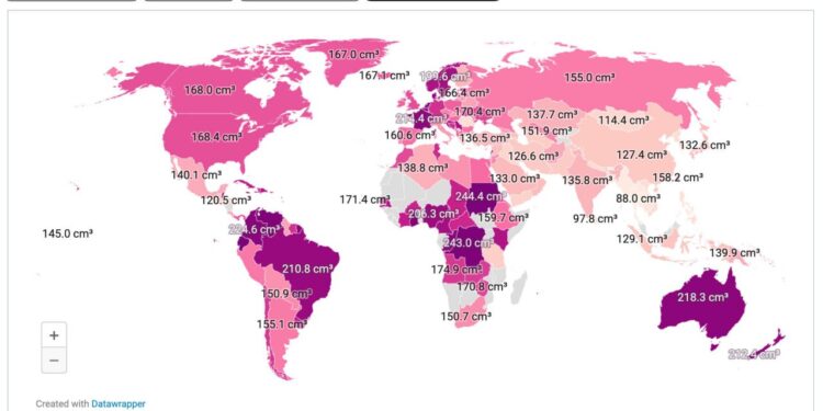 Таки міряються. Рейтинг країн світу за розмірами пенісів