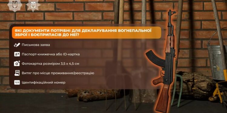 На Миколаївщині вже задекларовано 162 одиниці знайденої або здобутої вогнепальної зброї