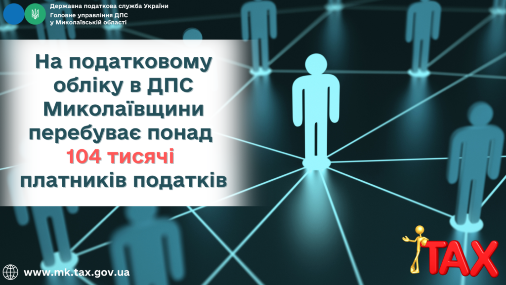 Кількість платників податків на Миколаївщині зменшилась на 1,3 тисячі 1