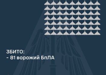 Збито 81 із 112 ворожих БпЛА, що з іншими