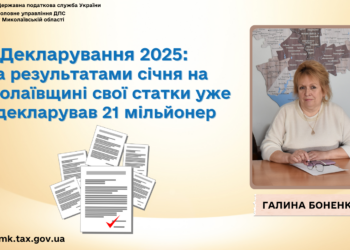 Декларування 2025. На Миколаївщині за деклараціями вже 21 мільйонер, і це ще не кінець