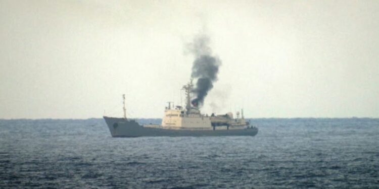У Середземному морі неподалік Сирії горів ще один російський корабель-розвідник