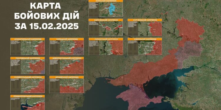 За добу на фронті – 261 бій, тільки на одному напрямку було затишшя – Генштаб (КАРТИ)