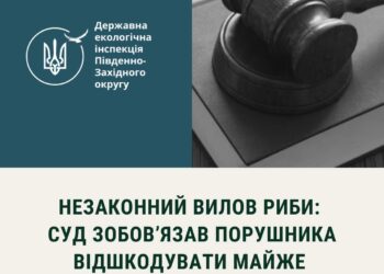 Браконьєр, який на Миколаївщині сітками виловив 108 особин риби, відшкодує майже 200 тис.грн.