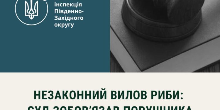Браконьєр, який на Миколаївщині сітками виловив 108 особин риби, відшкодує майже 200 тис.грн.