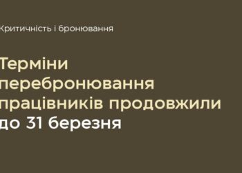 Терміни для перебронювання працівників продовжили до 31 березня