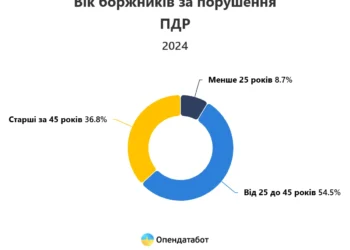 Кількість боргів за штрафи ПДР зросла, 83% боржників — чоловіки
