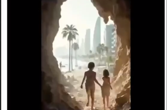 Золоті статуї Трампа: Президент США показав оновлений cектор Газа (ВІДЕО)