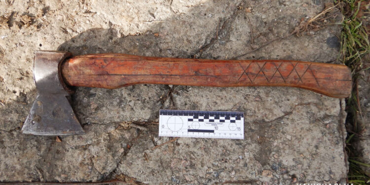 Знов сокира – на Миколаївщині затримали 24-річного, який після випивки ледь не вбив 25-річного