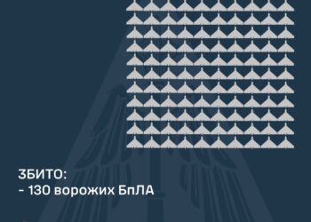 Збито 130 із 176 ворожих дронів, від атак постраждали три регіони