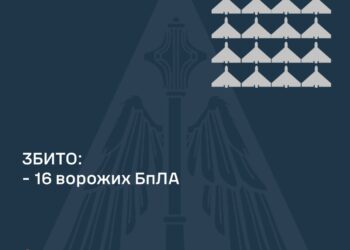 Збито 16 з 27 ворожих БпЛА, від атаки постраждали два регіони