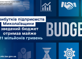 З прибутків підприємств Миколаївщини зведений бюджет отримав майже 111 млн. грн.