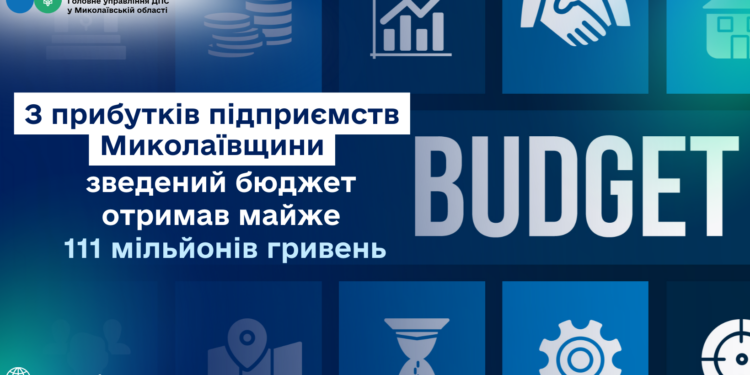 З прибутків підприємств Миколаївщини зведений бюджет отримав майже 111 млн. грн.
