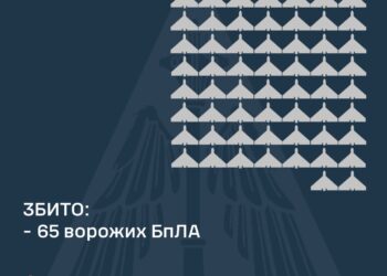 Збито 65 зі 111 ворожих БпЛА, внаслідок атаки постраждали 4 регіони