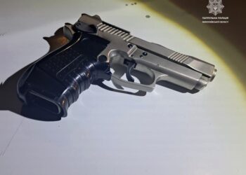 Під кайфом та з пістолетом – у Миколаєві вночі патрульні затримали водія (ФОТО)