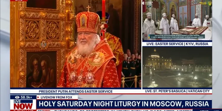 Трампівська кузня кадрів канал Fox News транслював богослужіння Кирилі, а Київ позначив російським (СТОПКАДР)