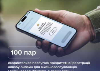Шлюб онлайн поза чергою: вже понад 100 захисників і захисниць скористалися новим сервісом
