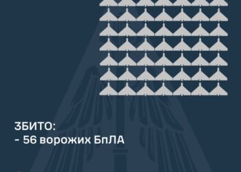 Збито 56 з 88 ворожих БпЛА, внаслідок атаки постраждали 5 регіонів