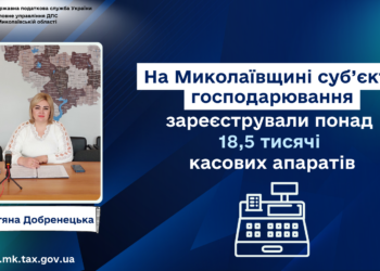 Тетяна Добренецька: На Миколаївщині суб’єкти господарювання зареєстрували понад 18,5 тисячі касових апаратів