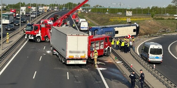 У Польщі перекинувся автобус з українцями (ФОТО)