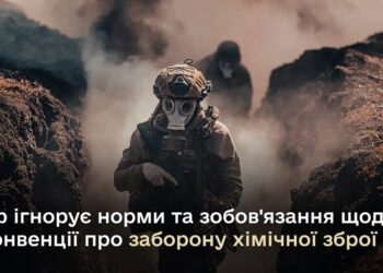 Росіяни здійснили 767 хімічних атак у березні – Міноборони