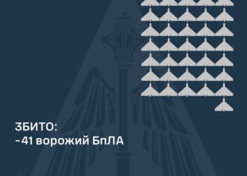 Збито 41 із 103 ворожих БпЛА, внаслідок атаки постраждали 5 регіонів