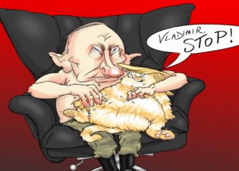 “Владімір, зупинися”! Заклик Трампа до Путіна очима карикатуриста