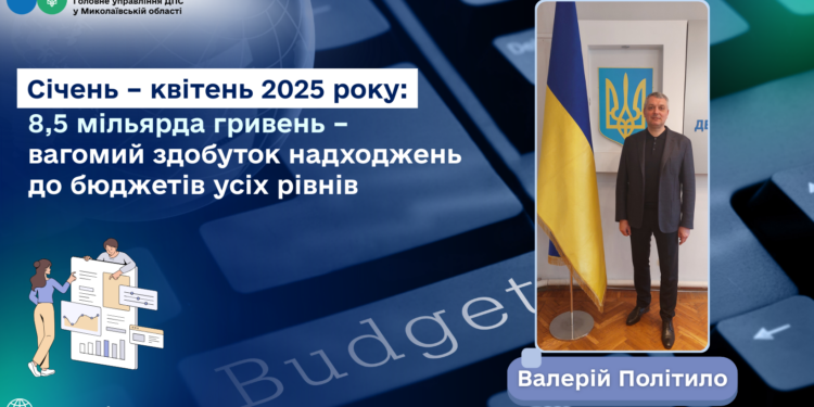 З початку року Миколаївщина спрямувала до бюджетів всіх рівнів 8,5 млрд.грн. податків та зборів