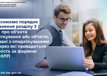 Роз’яснюємо порядок заповнення розділу 3 Заяви про об’єкти оподаткування або об’єкти, пов’язані з оподаткуванням або через які провадиться діяльність за формою № 20-ОПП