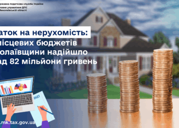 До місцевих бюджетів Миколаївщини надійшло понад 82 млн грн податку на нерухомість