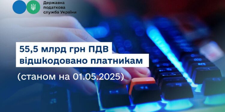 Руслан Кравченко: Платникам відшкодовано 55,5 млрд грн ПДВ – на 10,8 млрд грн більше, ніж 2024 р.