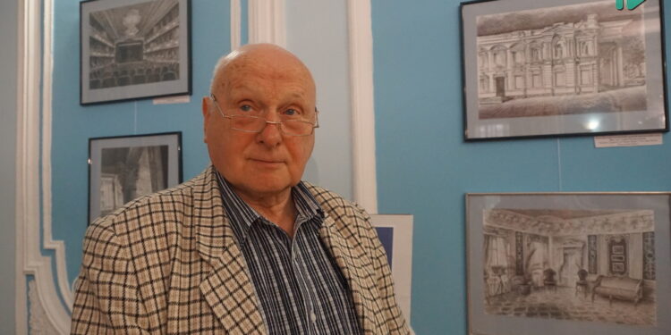 «Театр на Адміральській: минуле й сьогодення в картинах митця» – у Миколаєві відкрилась виставка Анатолія Крутікова (ФОТО)