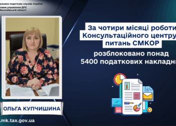Ольга Купчишина: За чотири місяці роботи Консультаційного центру з питань СМКОР на Миколаївщині розблоковано понад 5400 податкових накладних