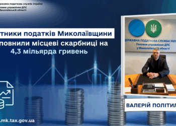 Платники податків Миколаївщини поповнили місцеві бюджети на 4,3 млрд грн
