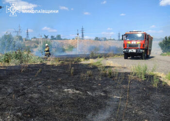 Протягом доби вогнеборці Миколаївщини ліквідували23 пожежі, одна з них була через російські обстріли (ФОТО)