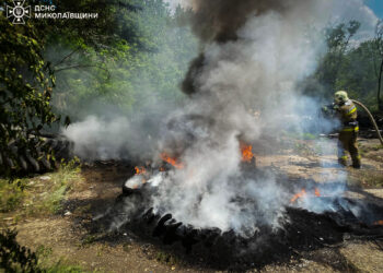 Палали шини – у Миколаєві за добу загасили одну пожежу (ФОТО)