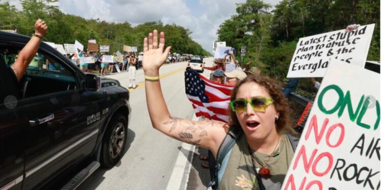 У США хочуть розмістити міграційний ізолятор на болотах з алігаторами та зміями