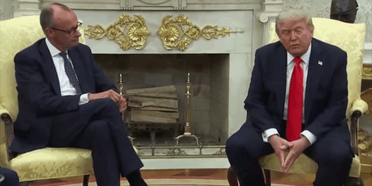 Трамп на зустрічі з Мерцем назвав Україну і РФ з дітьми, що б’ються, як божевільні (ВІДЕО)